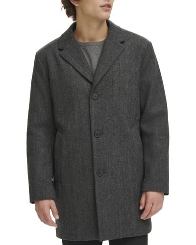 Dockers Henry Wool Blend Top Coat - Gray