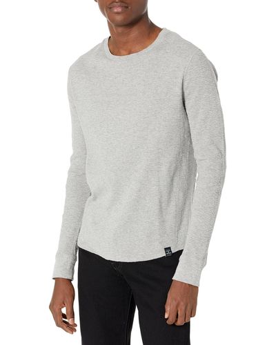 Lucky Brand Thermal Crew Heather Gray Lg