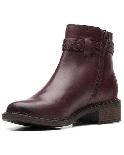 Clarks Maye Ease Ankle Boot - Brown
