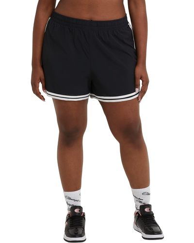 Champion , Plus Size Lightweight Shorts For , 3.5", Black, 1x
