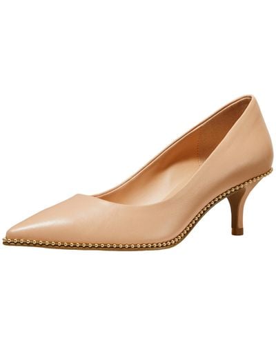 COACH Jackie Leather Pump - Natural