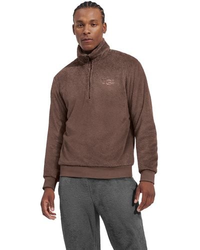 UGG ® Zeke ®fluff Pullover Fleece Hoodies & Sweatshirts - Brown
