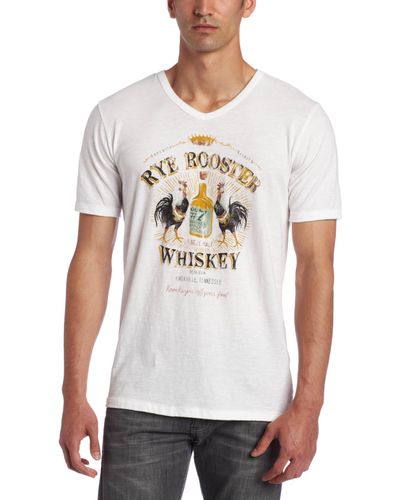 Lucky Brand Rye Rooster Graphic Tee - White