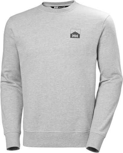 Helly Hansen Nord Graphic Crew Sweatshirt - Gray