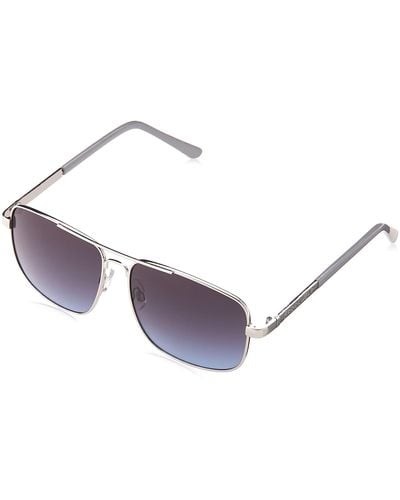 Rocawear R1544 Vintage Uv Protective Rectangular Metal Navigator Aviator Pilot Sunglasses. Gifts For With Flair - Multicolor