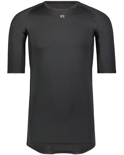 Russell Coolcore Half Sleeve Compression Tee - Black