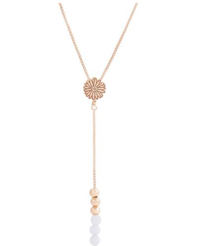ALEX AND ANI Pc19enf03r,life 19 In. Y Necklace,14kt Rose Gold Plated,blue - Black