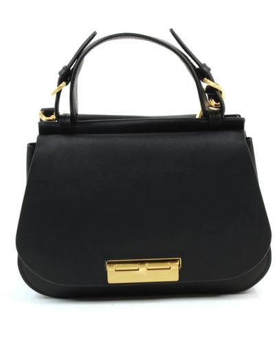 Zac Posen - Authenticated Handbag - Leather Black Plain for Women, Very Good Condition