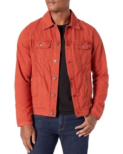 AG Jeans Dart Linen Jacket - Red