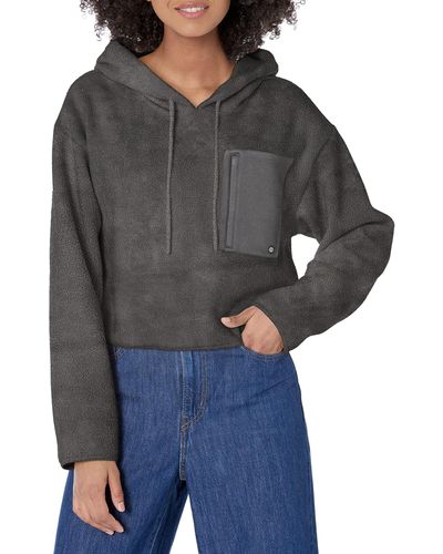UGG Myley Sherpa Hoodie Sweatshirt - Gray
