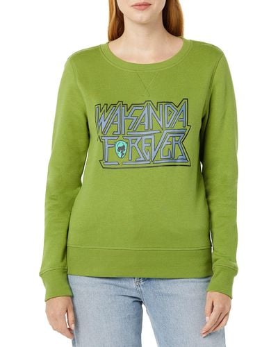 Amazon Essentials Disney | Marvel | Star Wars | Princess Fleece-Sweatshirts mit Rundhalsausschnitt - Grün