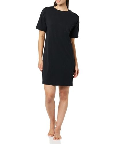 Amazon Essentials Knit Jersey Sleep Tee Nightdress - Black