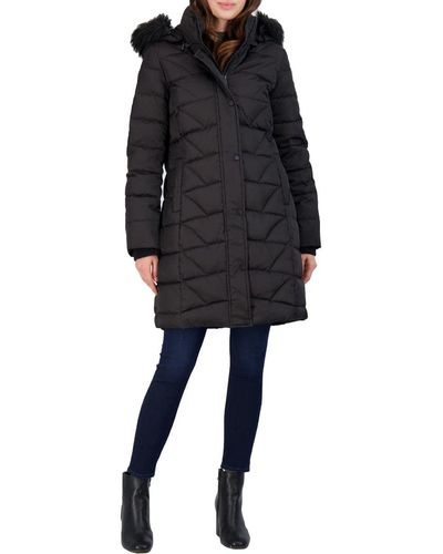 Andrew Marc Marc New York By Medina Down Jacket With Faux Fur Removable Hood - Black