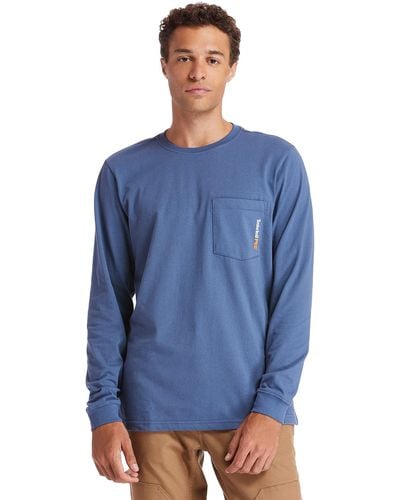 Timberland A1hvn Base Plate Long Sleeve T-shirt - Blue