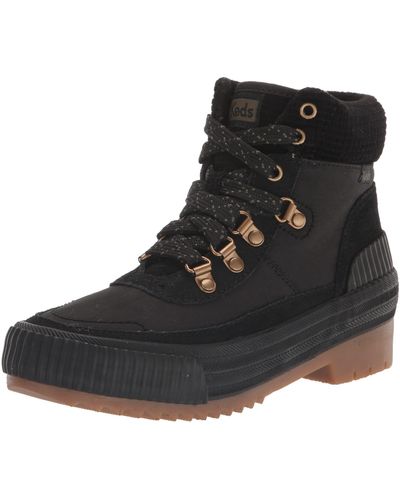 Keds Core Fielder Boot Suede Mix Ankle - Black