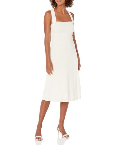 Theory Terry Crossback Dress - White