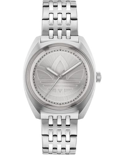 adidas Silver-tone Stainless Steel Bracelet Watch - Metallic