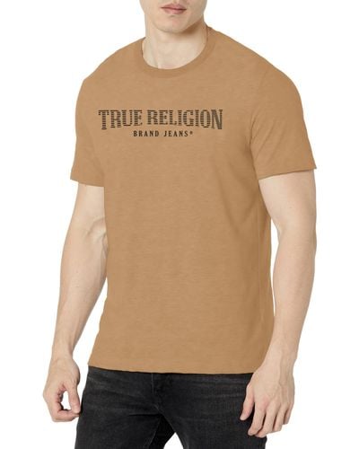 True Religion Brand Jeans Blind Arch Tee - Natural