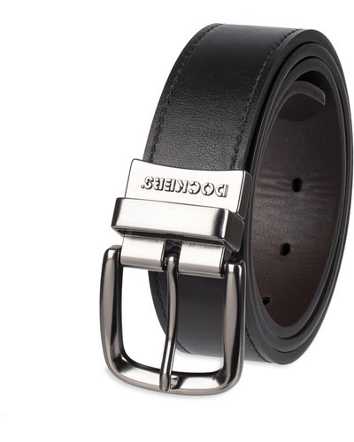 Dockers Reversible Swivel-buckle Belt,black/brown,36