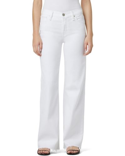 Hudson Jeans S Rosie High-rise Wide Leg Jeans - White