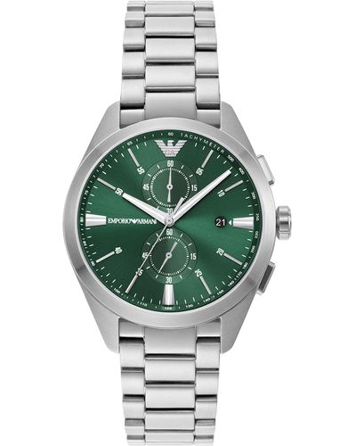Emporio Armani Chronograph Stainless Steel Watch - Green