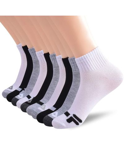Fila Womens Ankle Quarter Socks - Multicolor