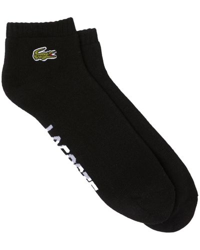 Lacoste Graphic Ankle Socks - Black