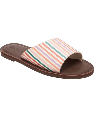 Roxy Helena Slip On Sandals Slide - Multicolor