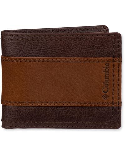 Columbia Two Tone Passcase Wallet - Brown