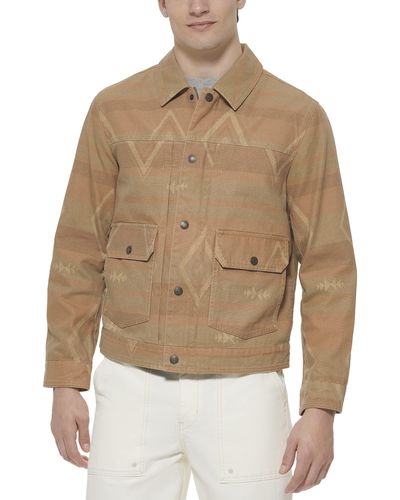 Levi's Washed Cotton Utility Jacket - Natural