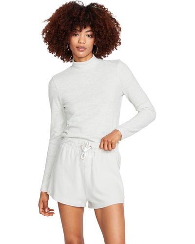 Volcom Womens Lived In Lounge Fleece Sweat - White