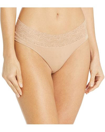 Rosie Pope Seamless Thong W.lace - Natural
