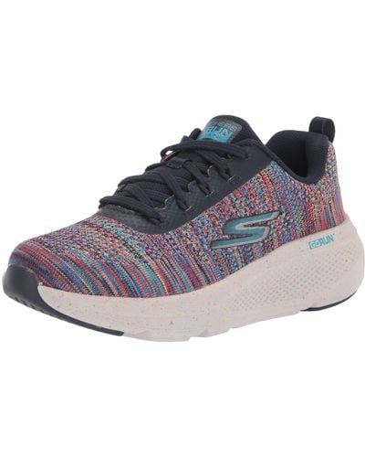 Skechers Go Run Elevate Colored Flat Knit Sneaker - Blue