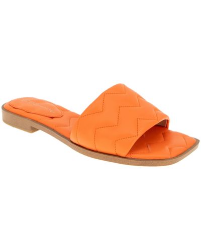 BCBGeneration Fashion Flat Sandal - Orange