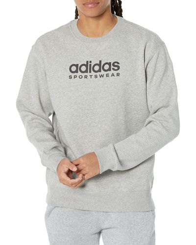 adidas Size All Szn Fleece Graphic Sweatshirt - Gray