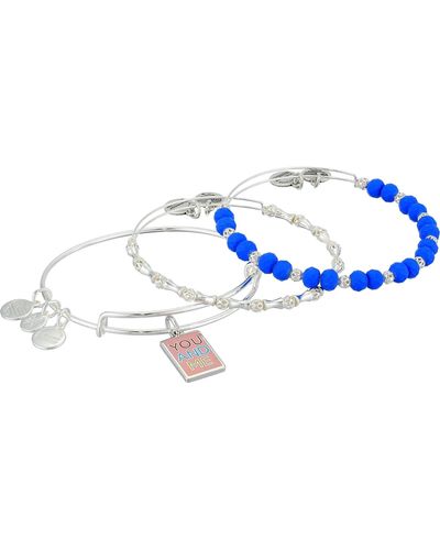 ALEX AND ANI Color Infusion Me And You Set Of 3 - Blue