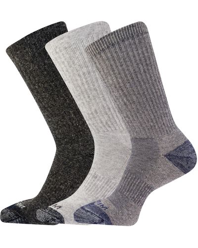 Merrell 3 Pack Cushioned Hiker Crew Socks - Grigio