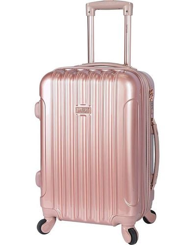 Kensie Alma Hardside Spinner Luggage,Expandable - Pink