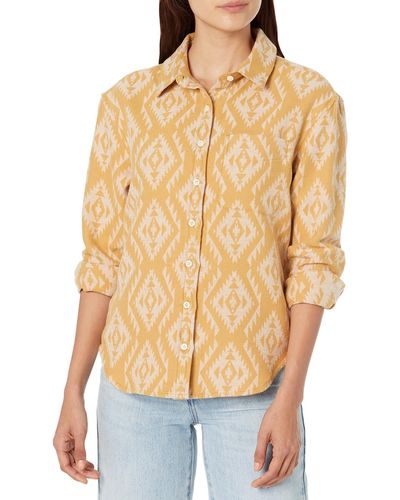 Pendleton Long Beach Cotton Chamois Shirt - Natural
