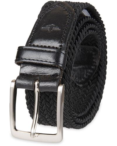 Dockers Leather Braided Casual And Dress Belt,black,40