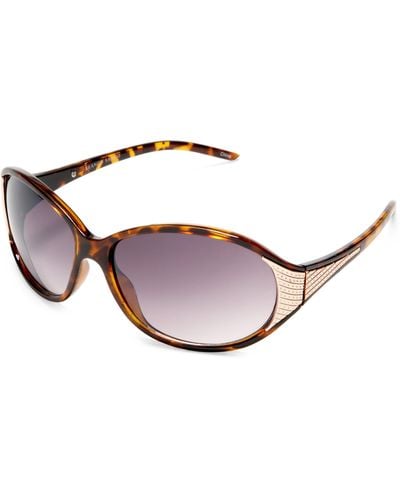 Franco Sarto Ellie 8004 Resin Sunglasses,tort/smoke Lens,one Size - Purple