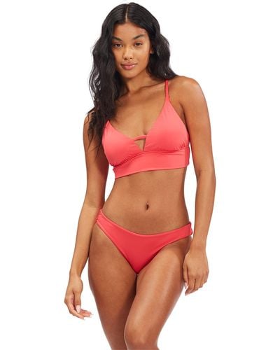 Billabong Classic Banded Tri Bikini Top - Red