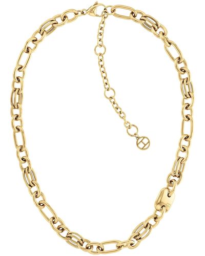 Tommy Hilfiger 's Gold Plated Necklace|classic Elegance|easy To Dress Up Or Keep It Casual|(model: 2780784) - Metallic