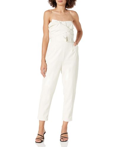 Kendall + Kylie Kendall + Kylie Front Tie Sleeveless Jumpsuit - White