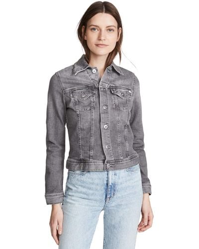 AG Jeans Robyn Fitted Denim Jacket - Multicolor