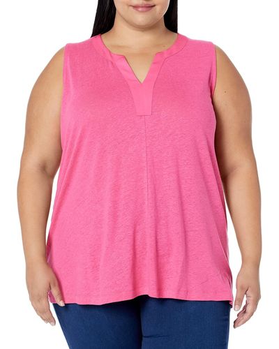 NIC+ZOE Nic+zoe Plus Size This And That Tank - Pink