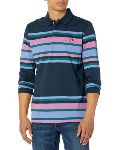 Volcom Sumpter Long Sleeve Polo - Blue