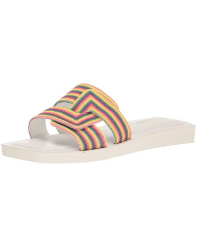 Franco Sarto S Capri Slide Sandal Rainbow 6 M - Multicolor