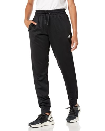 adidas Womens Aeroready Regular Tapered Athletic Pants - Black
