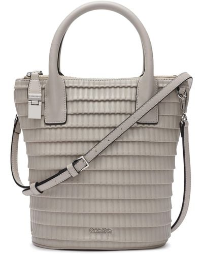 Calvin Klein Modern Essentials Bucket Bag - Gray